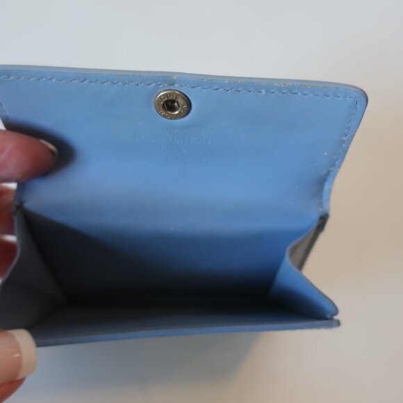 Authentic Womens Louis Vuitton Monogram Vernis Ludlow Coin Purse Gris Wallet - Picture 7 of 16